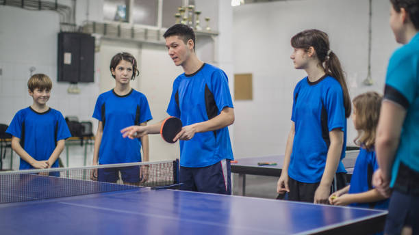 Tischtennis spielen in Musashi-Karate